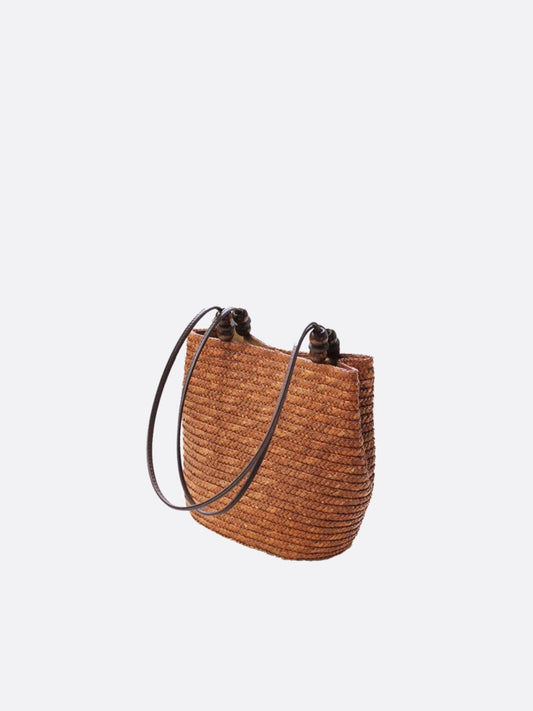 Woven Straw Shoulder Bag Tote Handbag