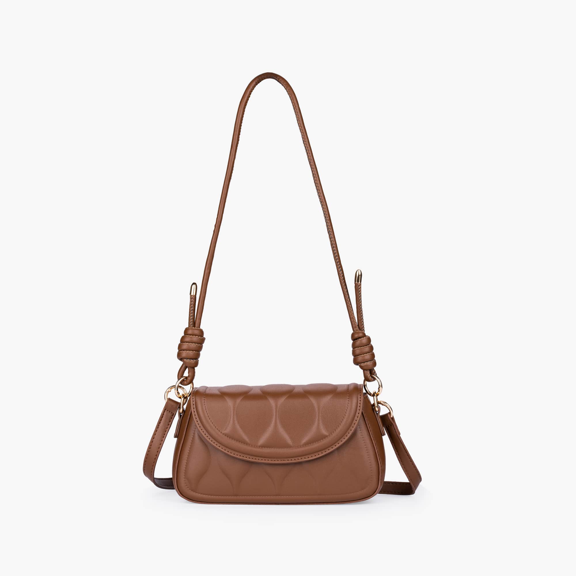 THE TIMELESS CARAMEL IN 22CM PU LEATHER MADE! Crossbody or Shoulder ba