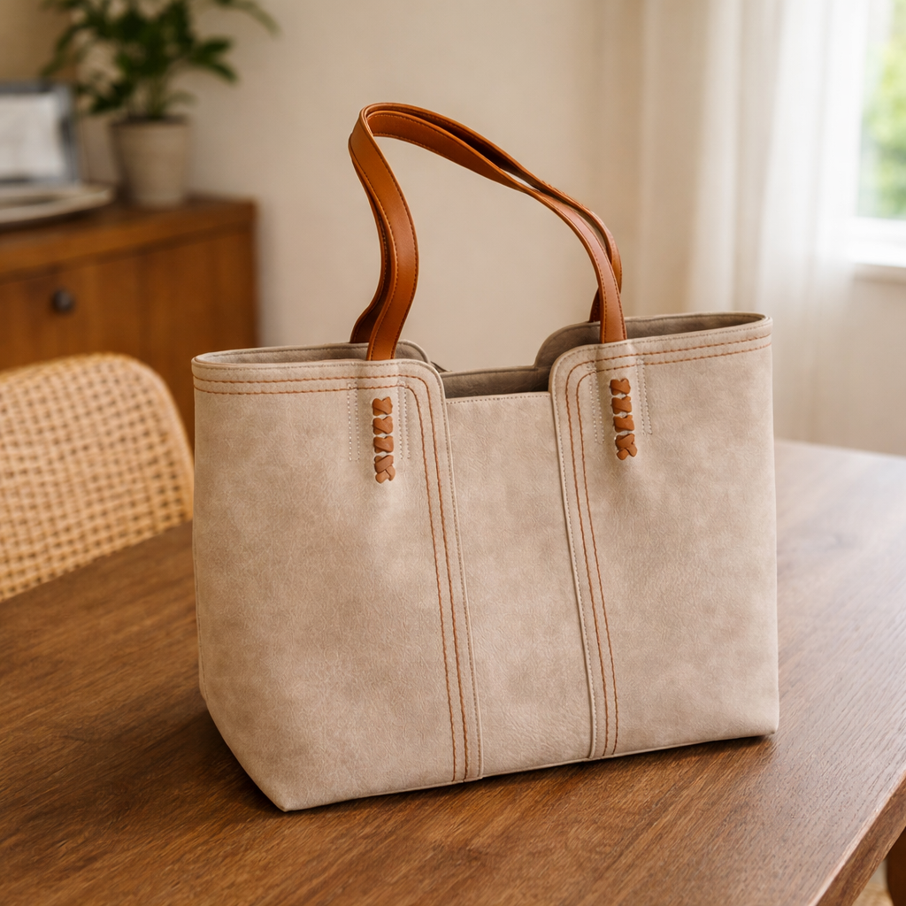Structured Tote Handbag for Women