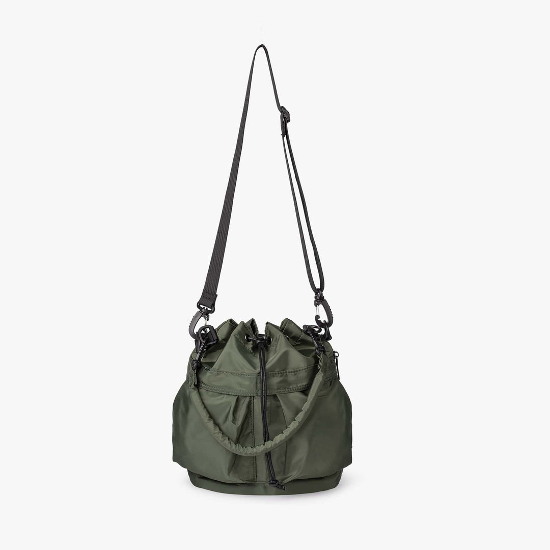 Olives Nylon Drawstring Bag