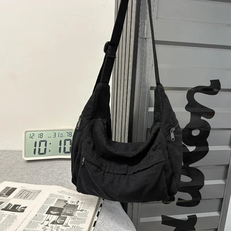 Women's Cotton Canvas Messenger Bag