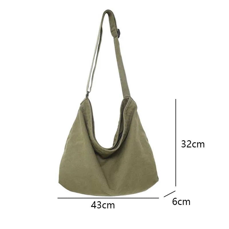 Women's Cotton Canvas Messenger Bag