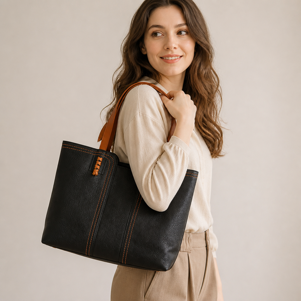 Structured Tote Handbag for Women