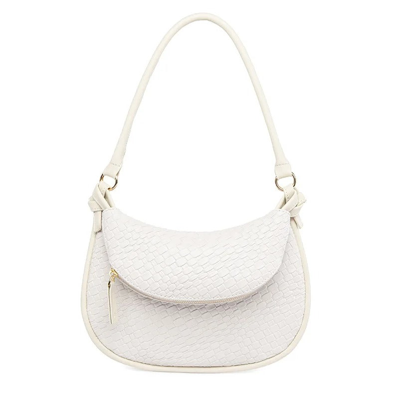 Double Layer Woven Shoulder Bag