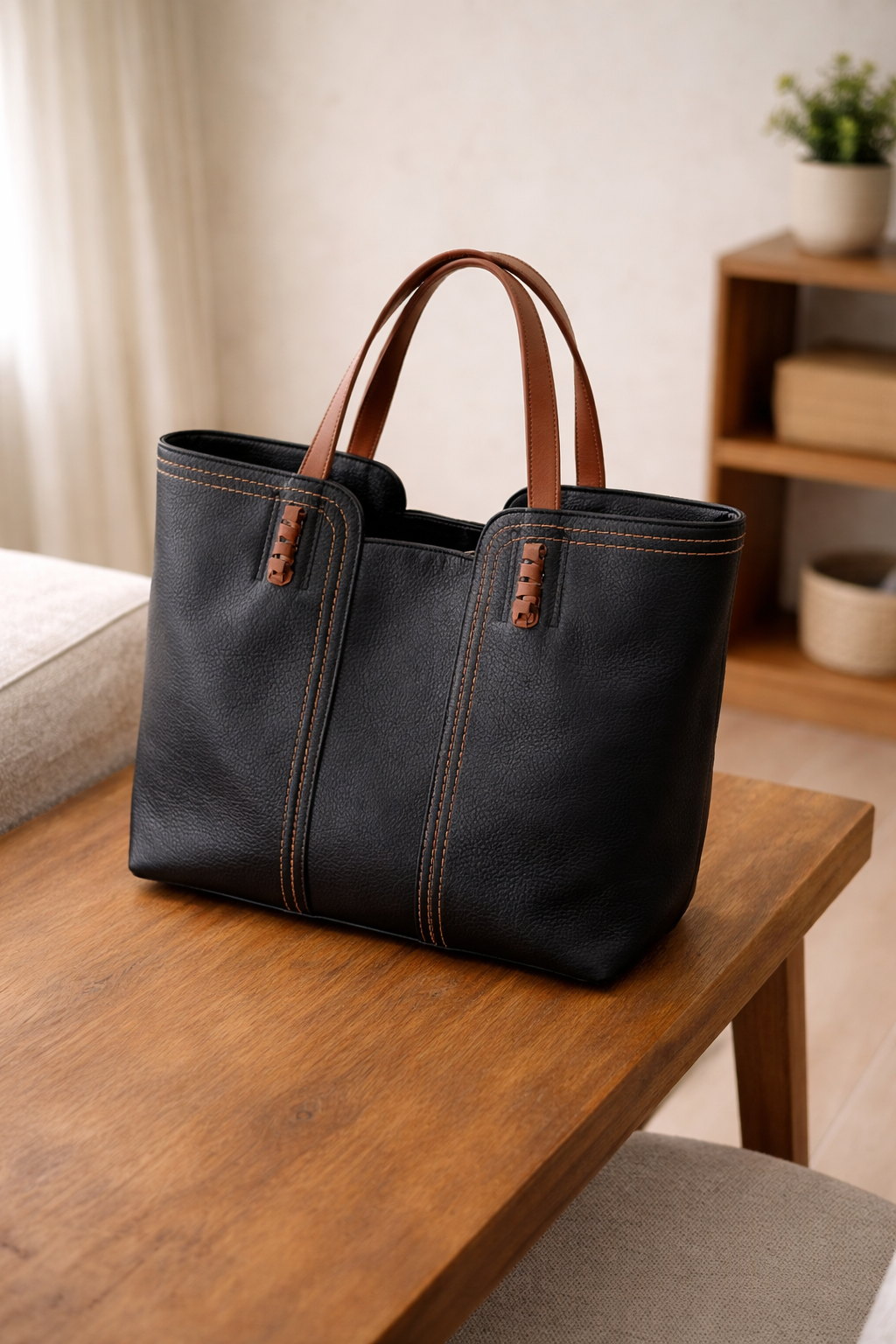Structured Tote Handbag for Women