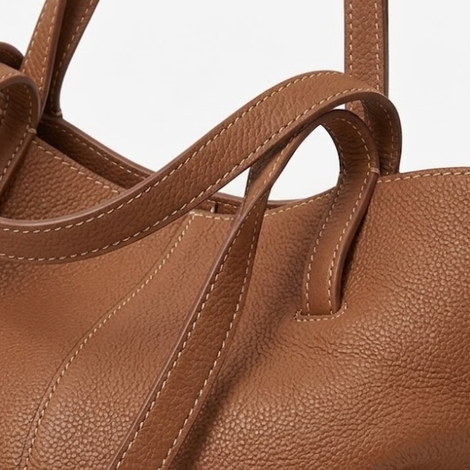 Large Capacity Genuine Leather Handbag
