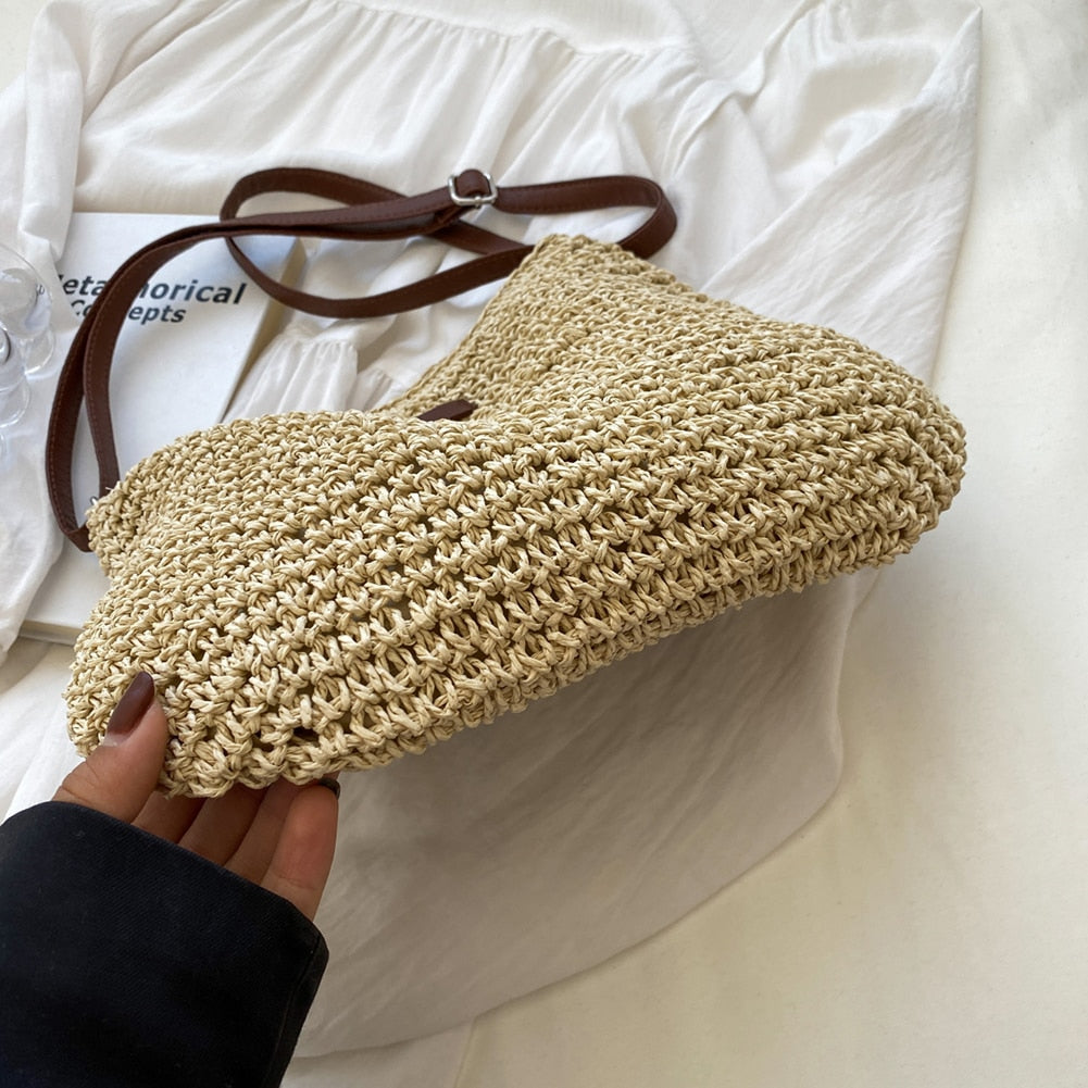 Boho Mesh Tote Bag for Women