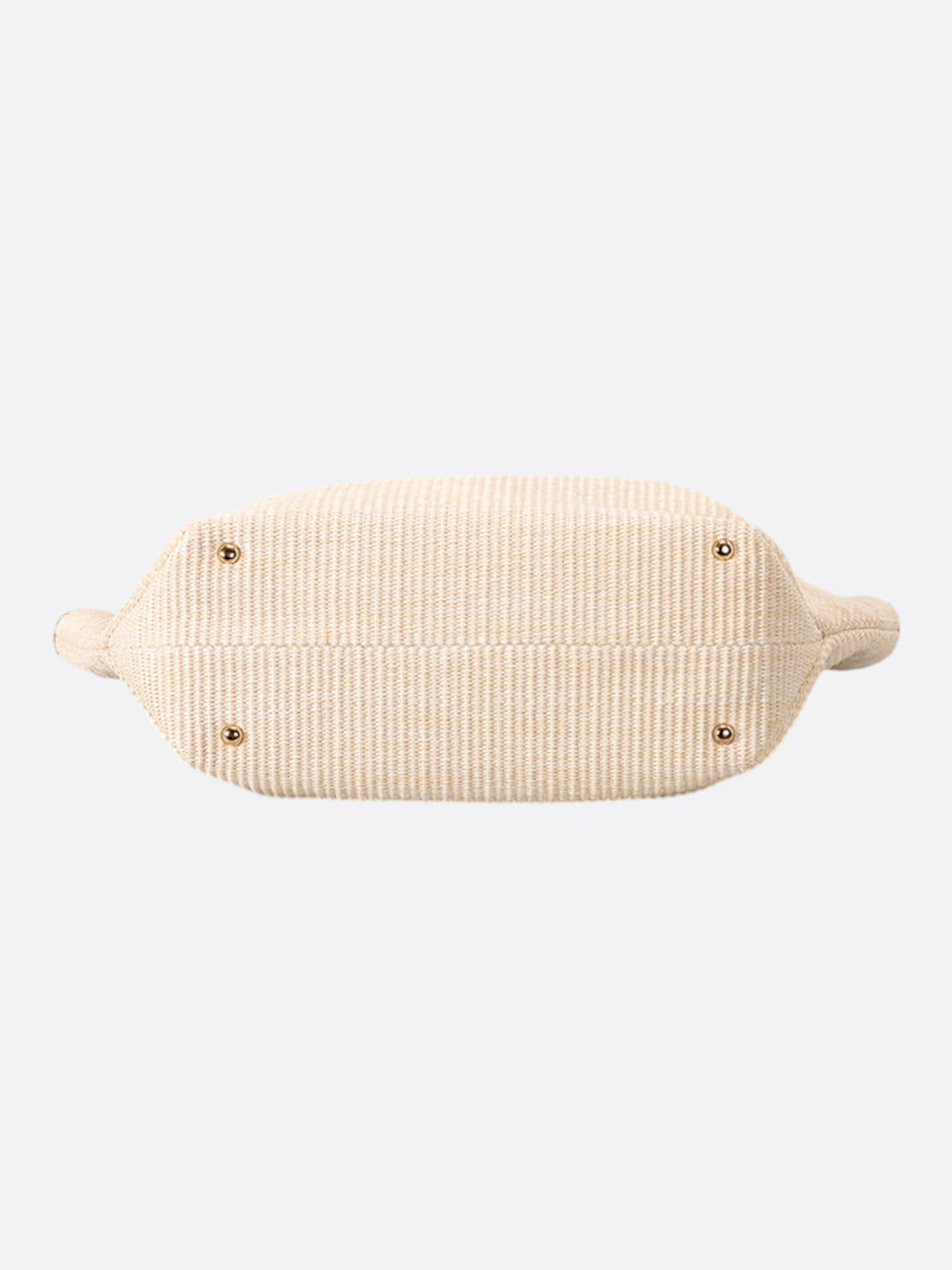 Camel Straw and Leather Tote Bag