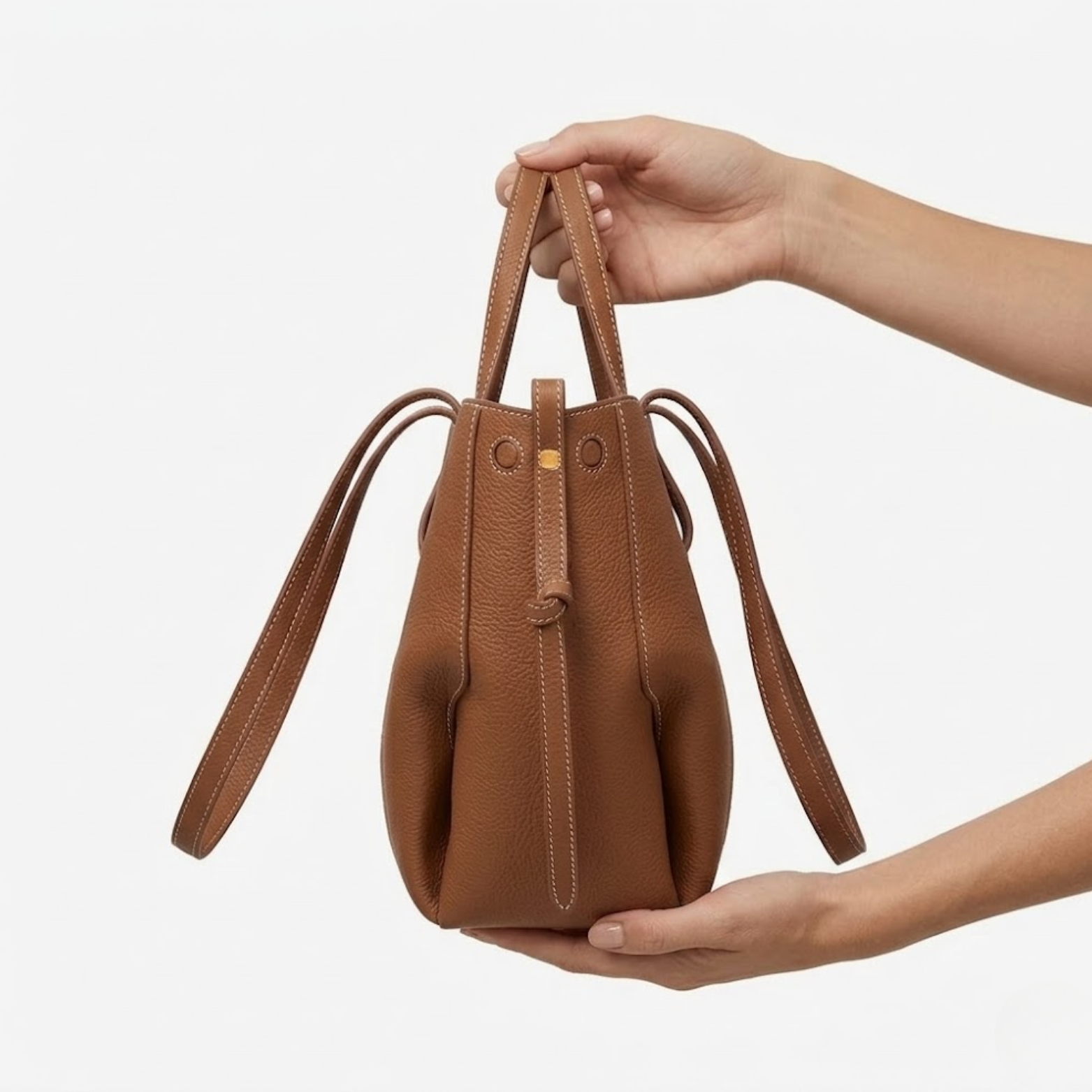 Large Capacity Genuine Leather Handbag