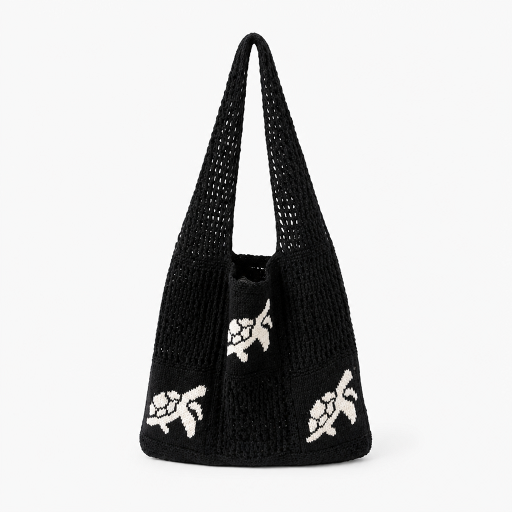 Hollow Woven Embroidered Handbag