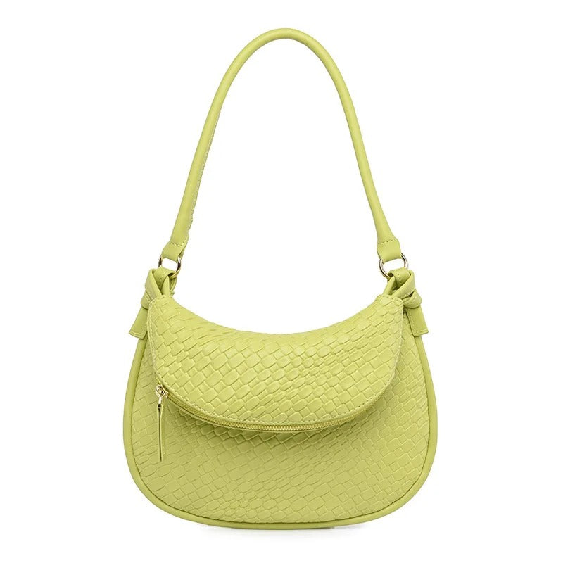 Double Layer Woven Shoulder Bag