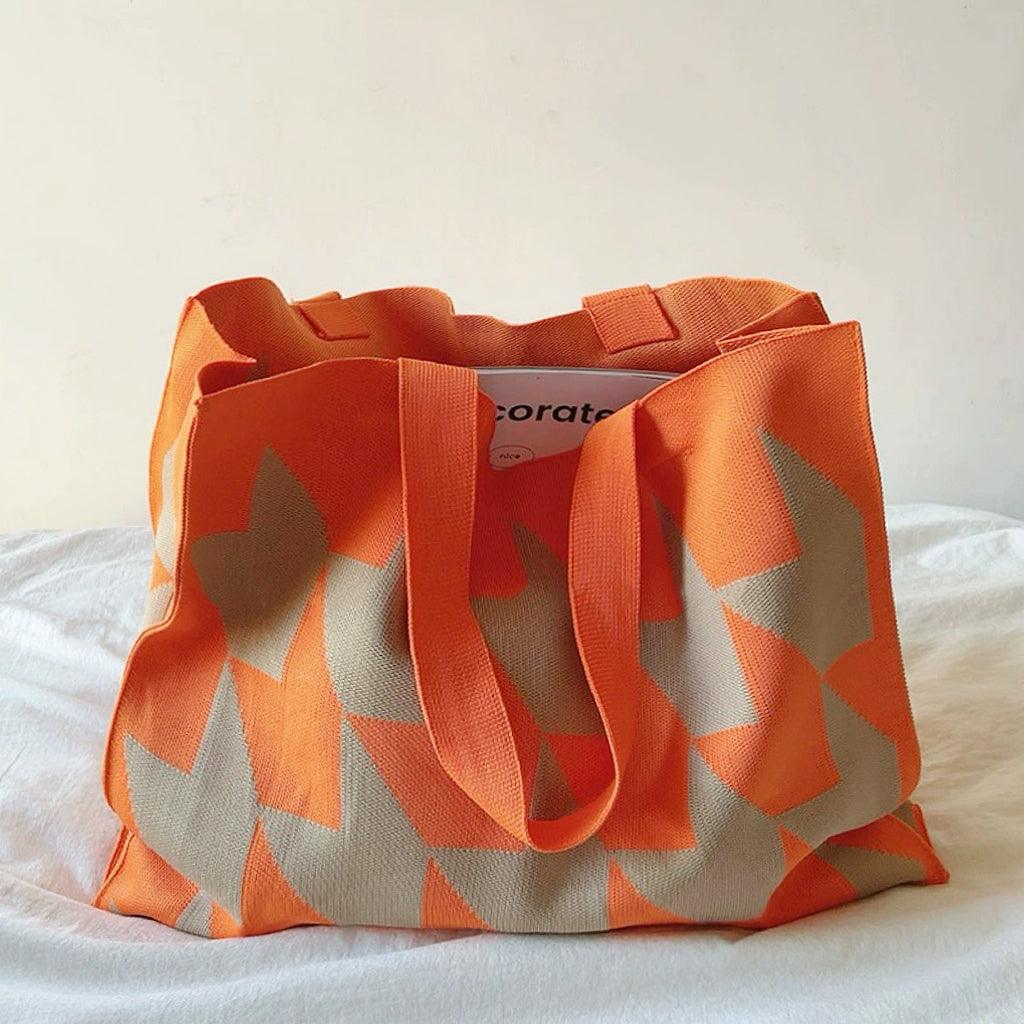 Women's Geometric Print Tote Bag Spacious Casual