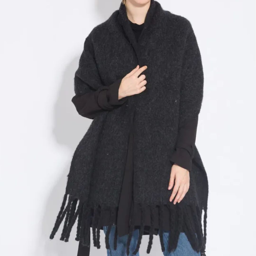 Oversized Winter Scarf Soft Solid-Color Wrap
