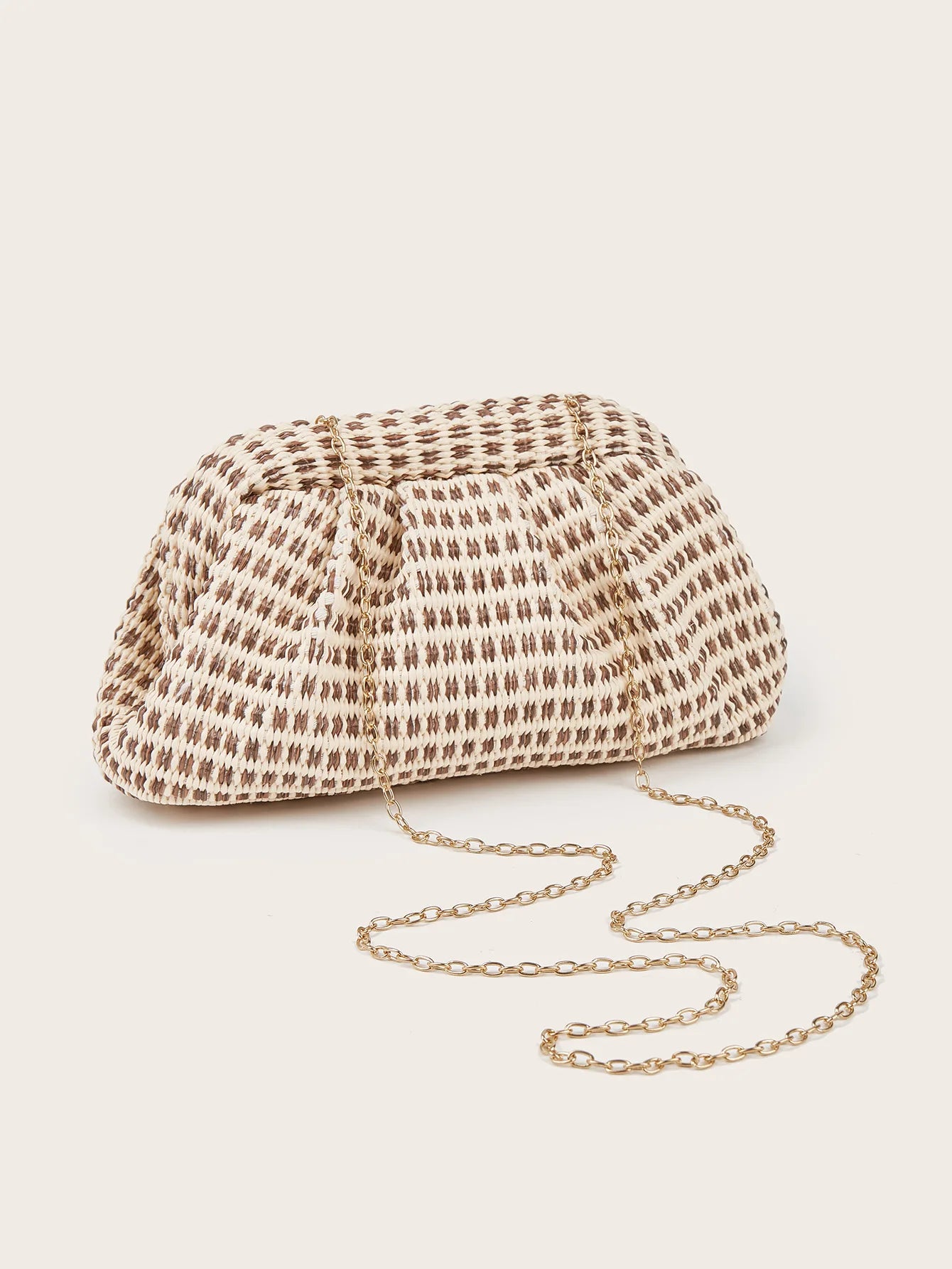 Woven Cloud Flower Handbag