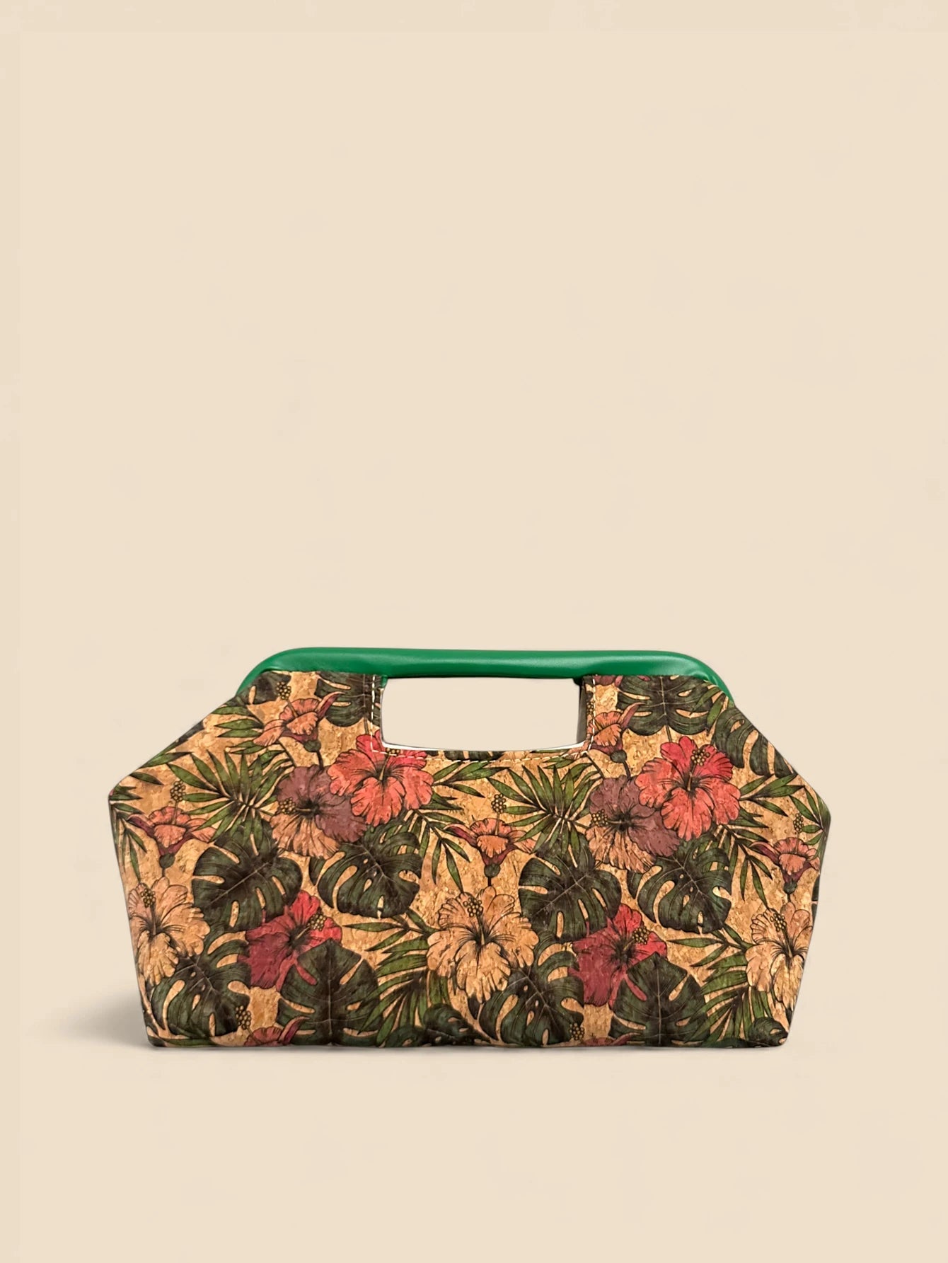 Tropical Floral Print Vintage Handbag