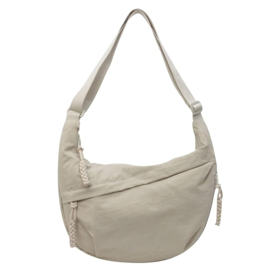Women's Nylon Crossbody Bag With Zip Pockets