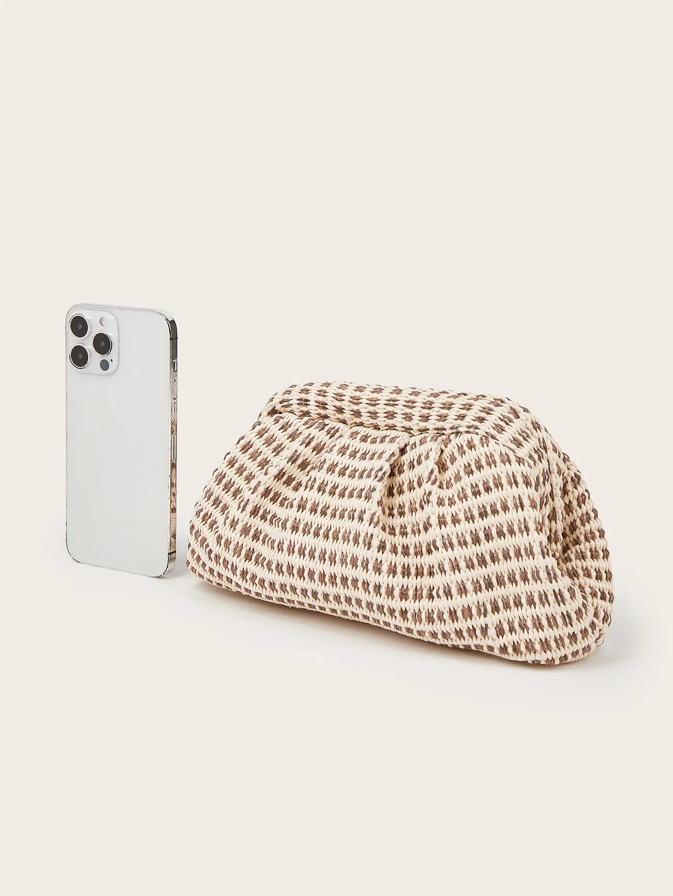 Woven Cloud Flower Handbag