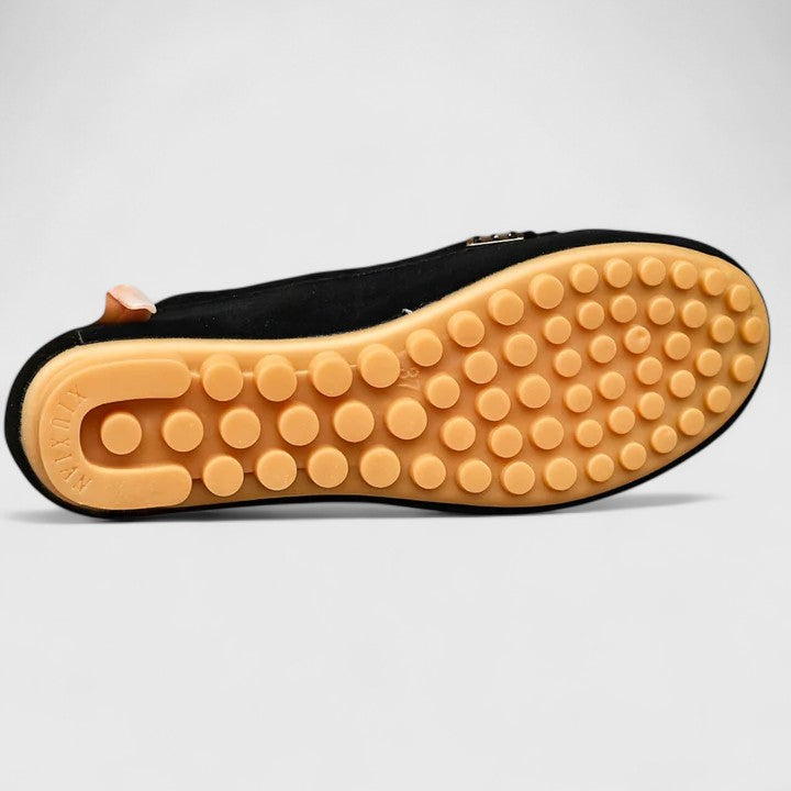 Orthopedic women's flats with a polished loafer silhouette