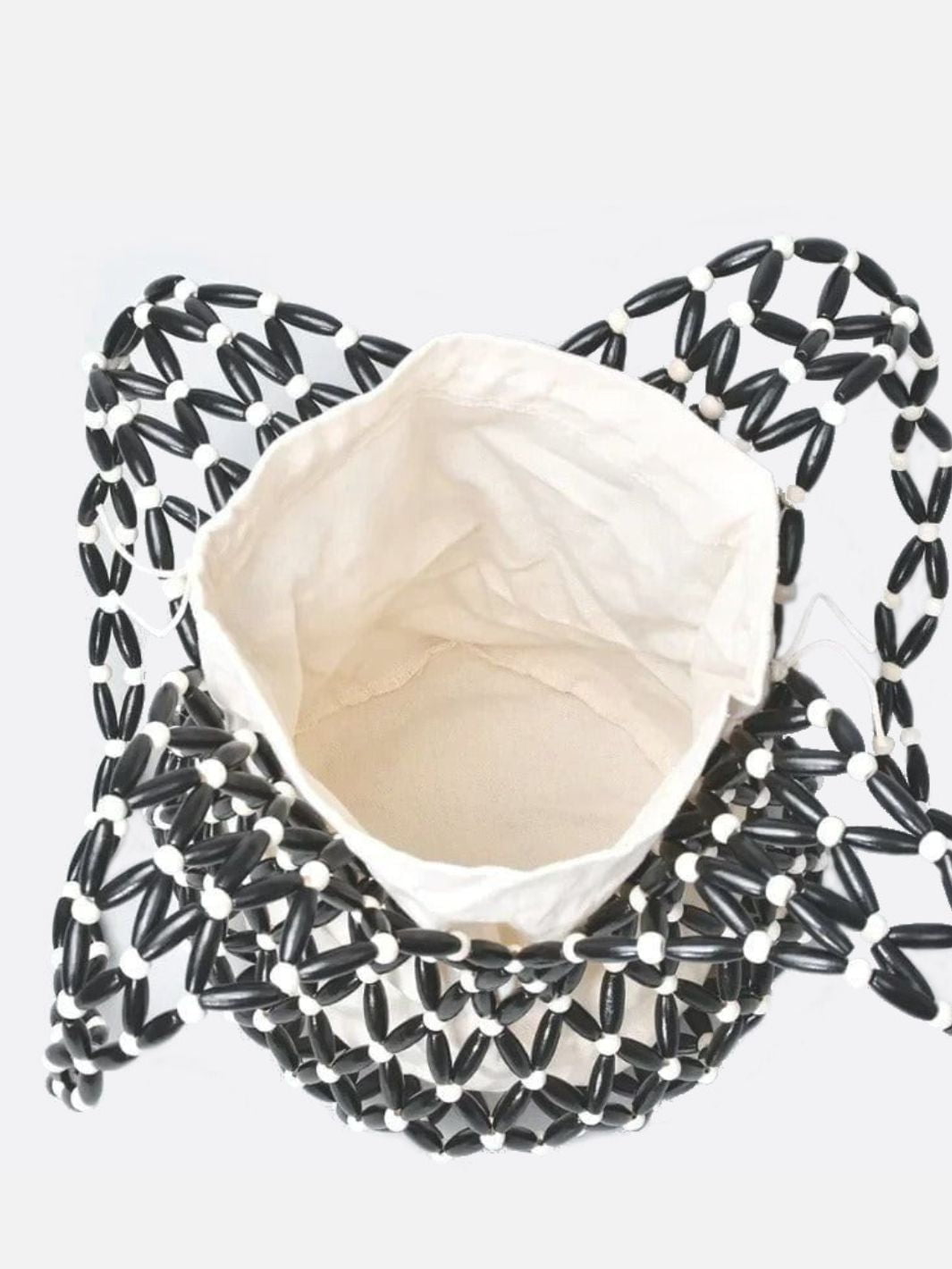 Boho Wooden Bead Crossbody Handbag