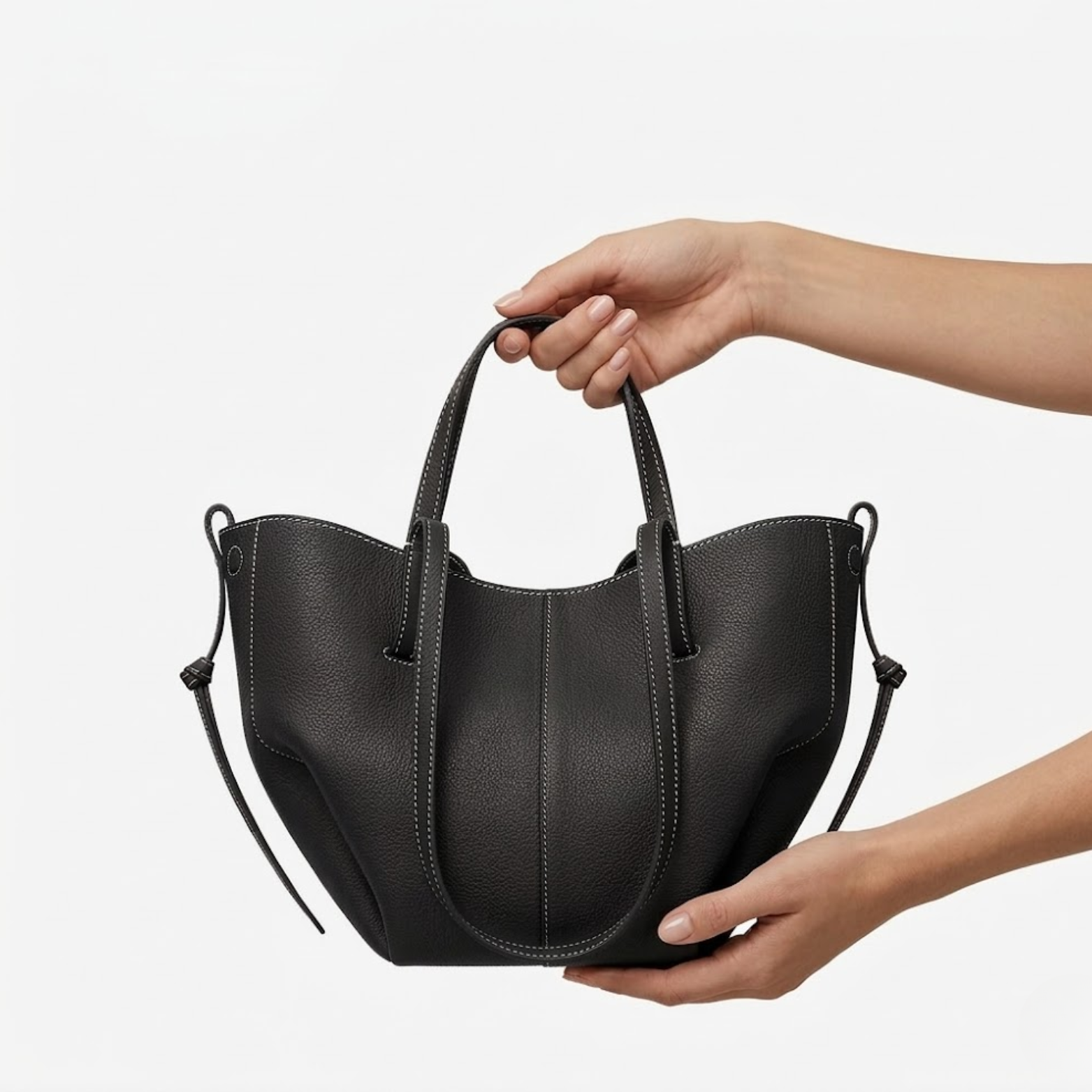 Large Capacity Genuine Leather Handbag