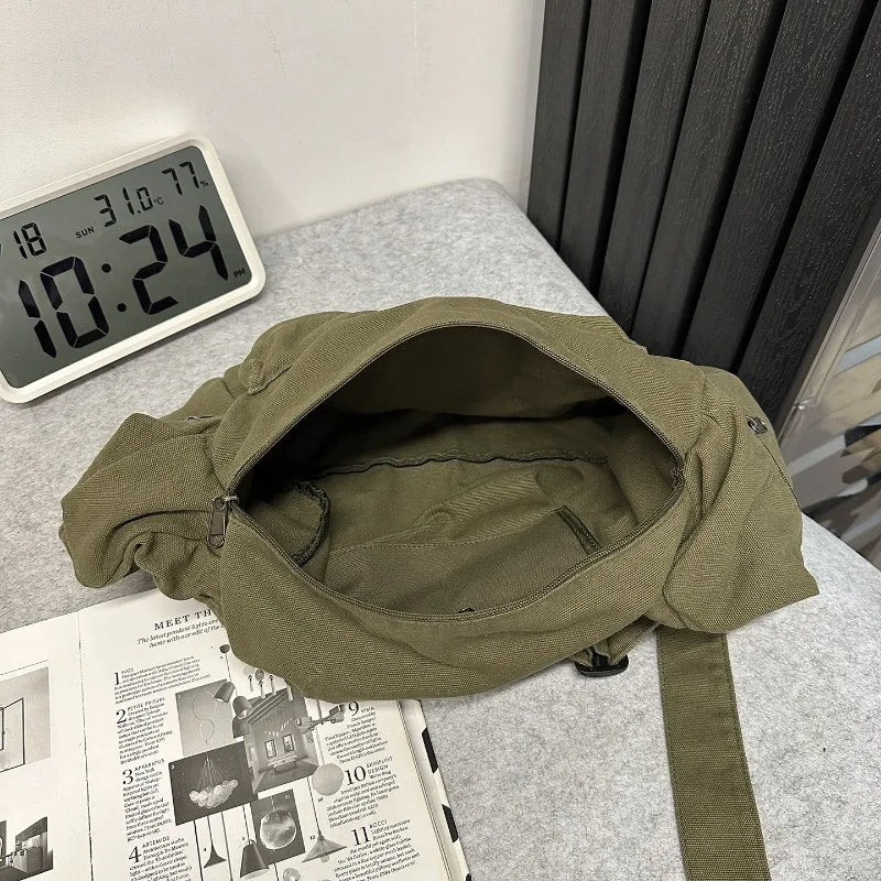 Women's Cotton Canvas Messenger Bag