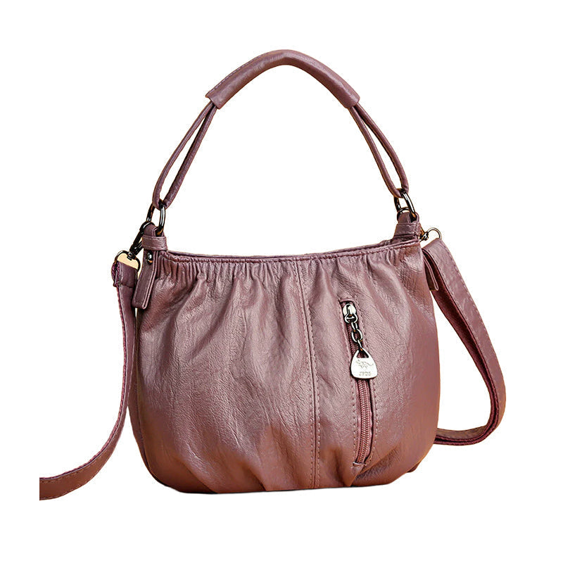 Women's Crossbody Shoulder Bag With Zipper Pockets