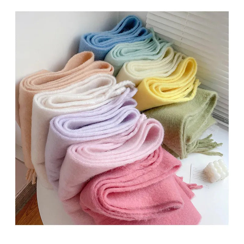 Cozy oversized wrap shown from the front