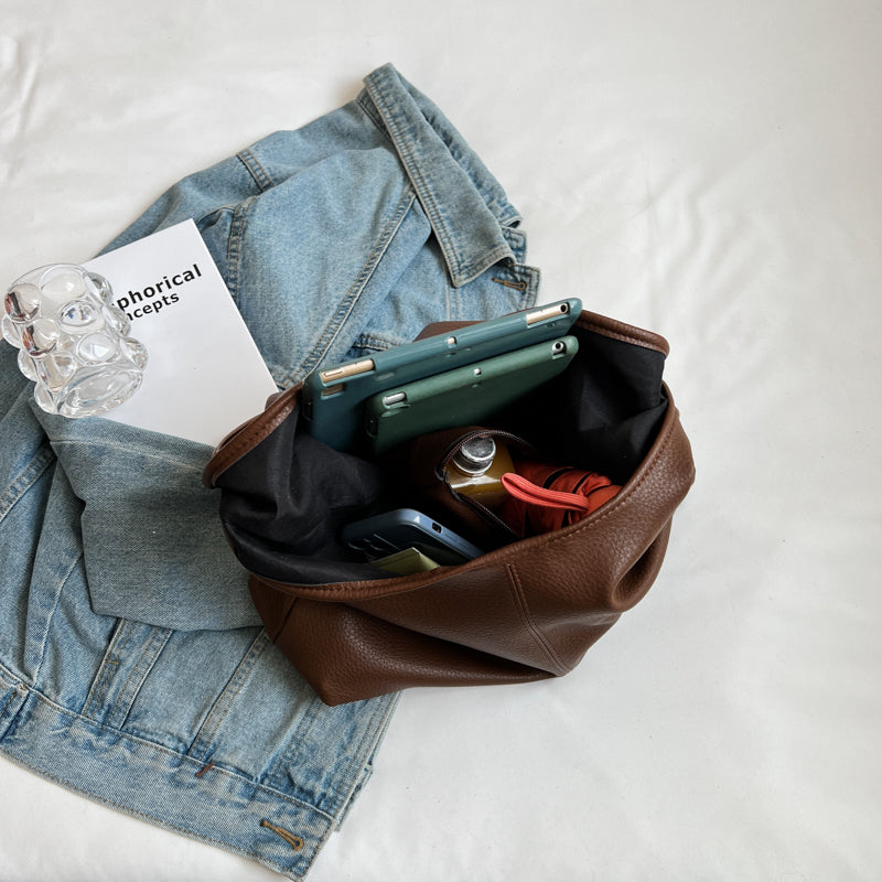 vegan leather hobo bag + guitar strap | black main image 0