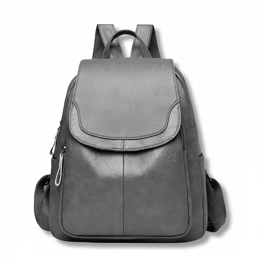 Women's embossed PU leather backpack for everyday use