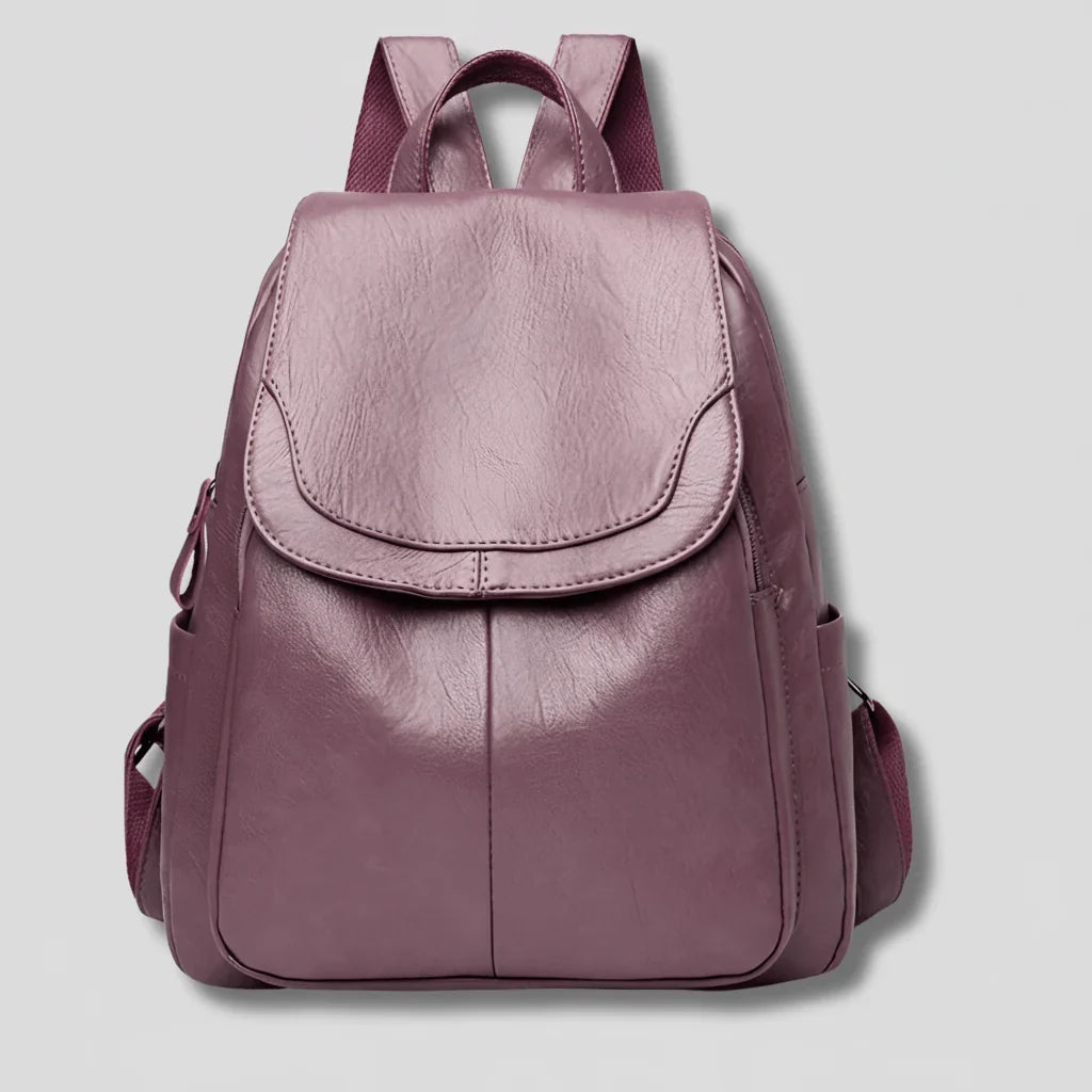 Women's Anti-Theft Backpack With Embossed PU Leather