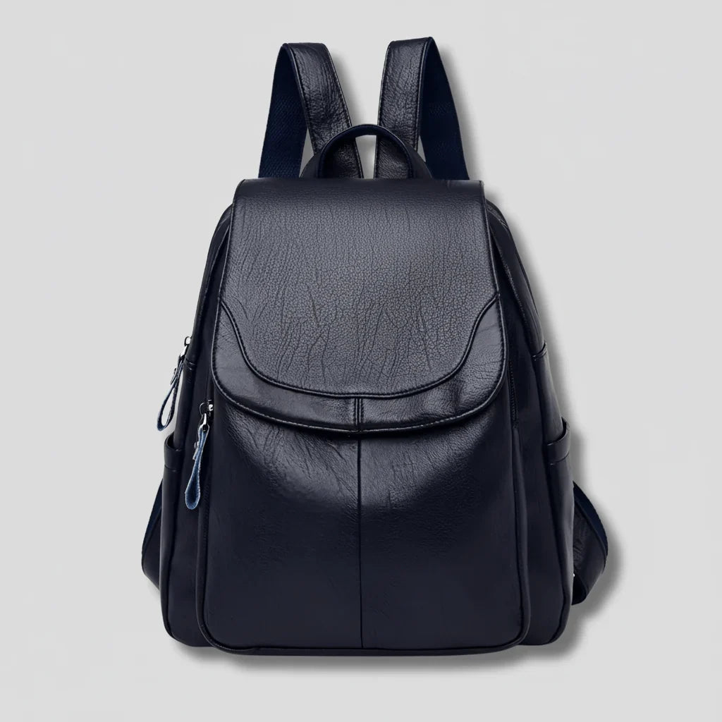 Women's Anti-Theft Backpack With Embossed PU Leather