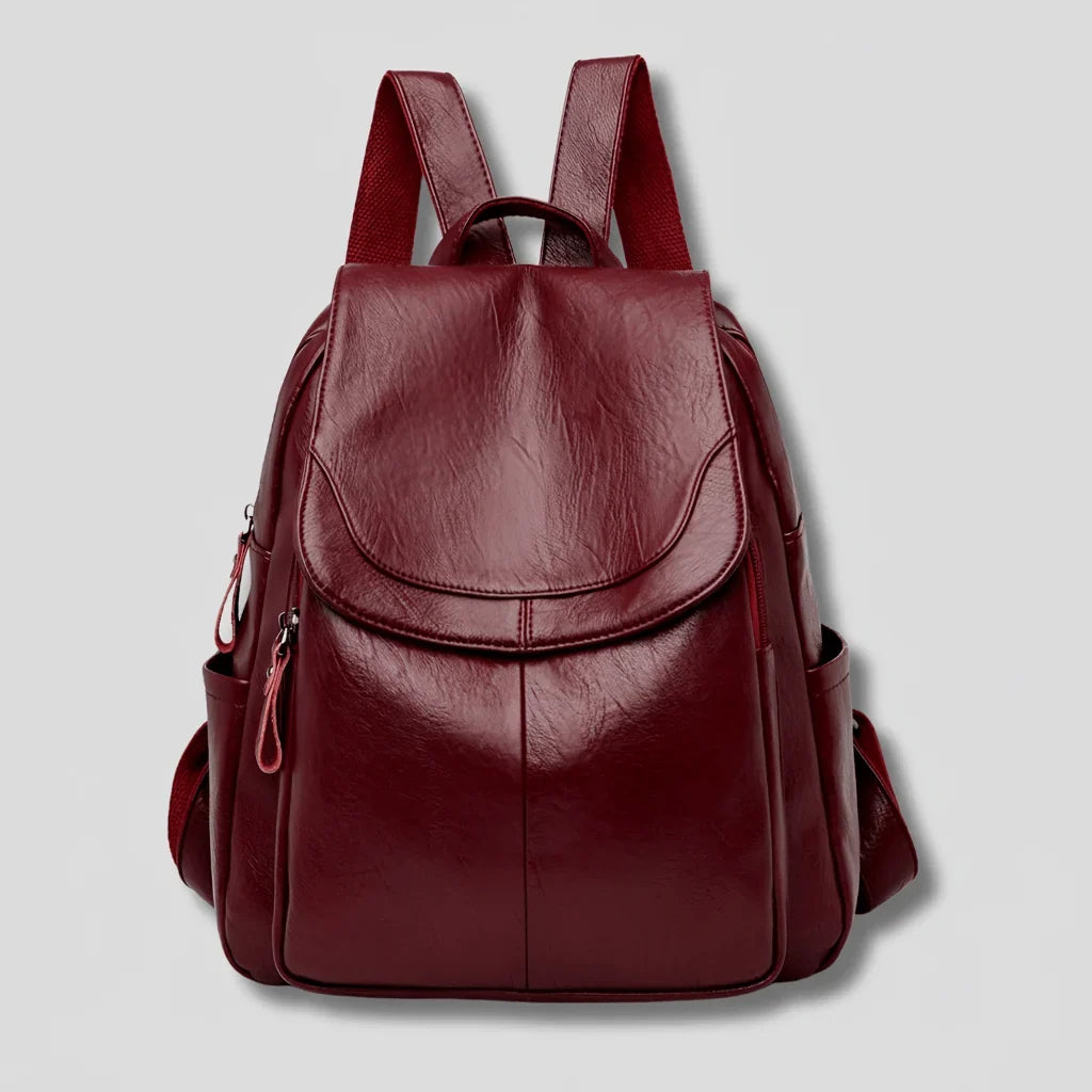 Side view of the women's anti-theft backpack