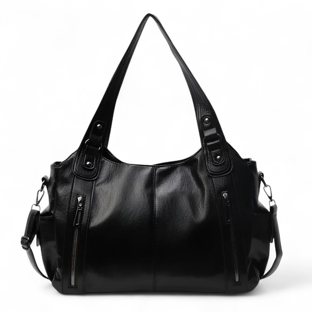 Green Zip Tote Handbag for Everyday Carry