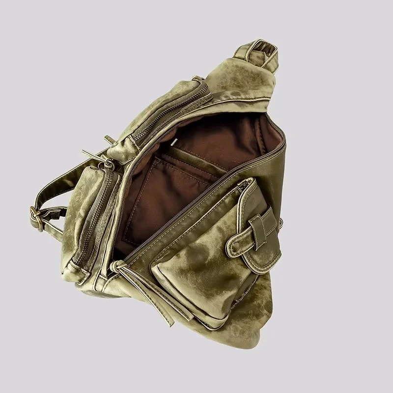 Convertible Canvas Sling Bag – Olives