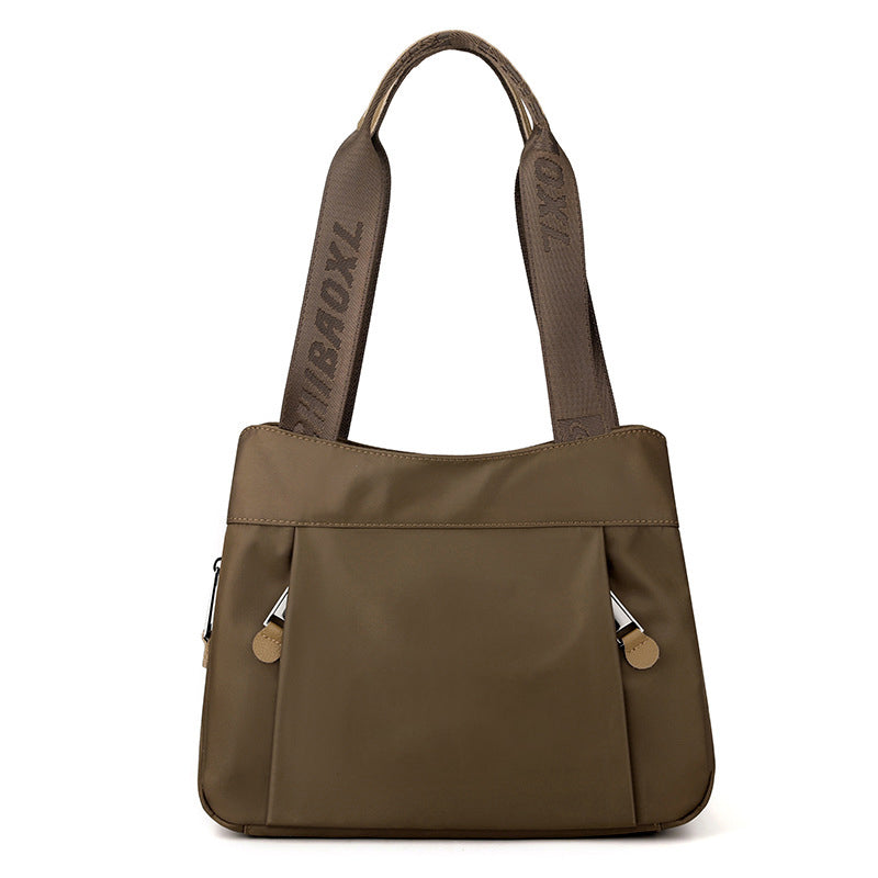 Nylon Crossbody Bag With Multiple Compartments