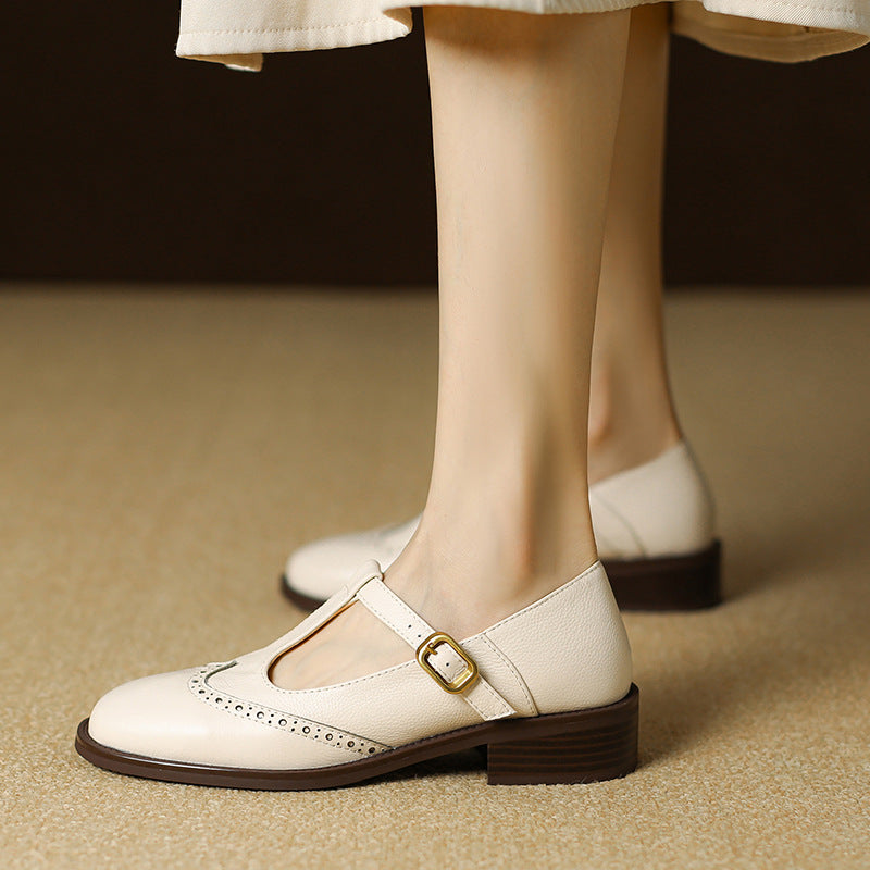 Women's classic heeled shoes shown from the front