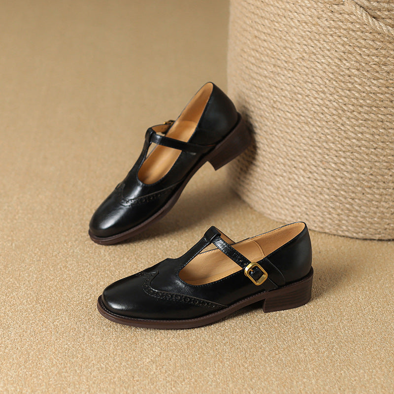 Classic heeled pumps arranged as a pair