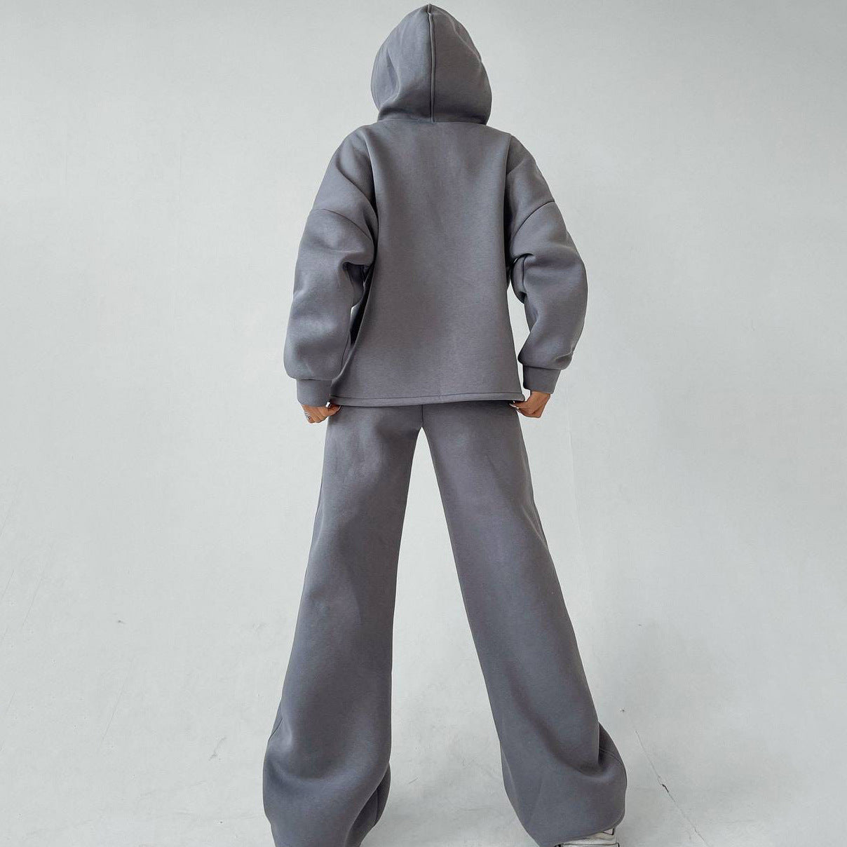 Women's Oversized Hoodie And Flare Pants Set