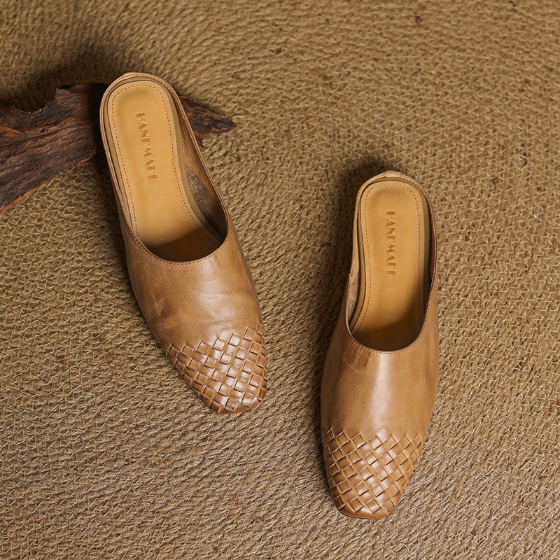 Slip-on leather mules designed for everyday comfort