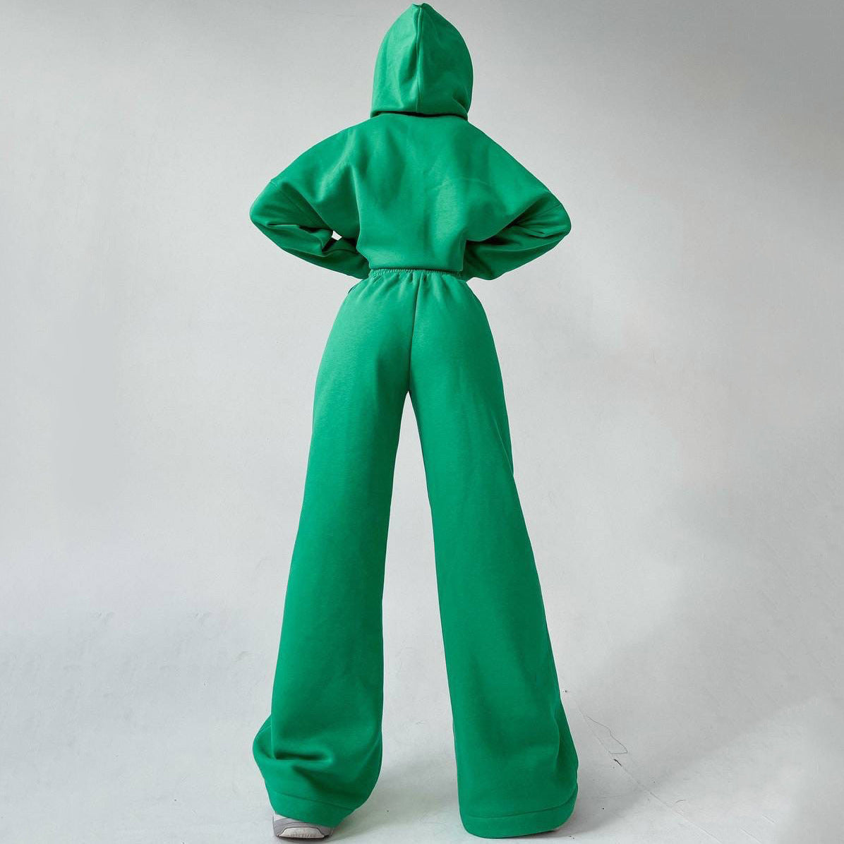 Women's Oversized Hoodie And Flare Pants Set