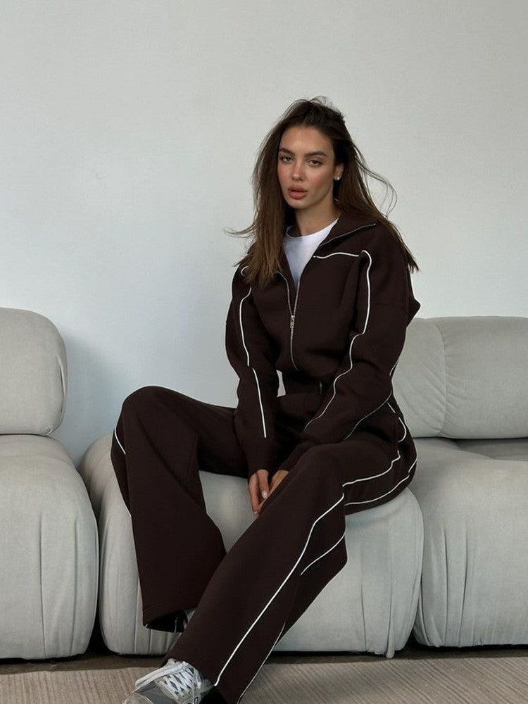 Women's lounge set styled as a comfortable coordinated everyday outfit