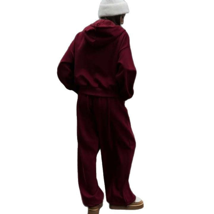 Wide-leg joggers with a comfortable high-waist fit