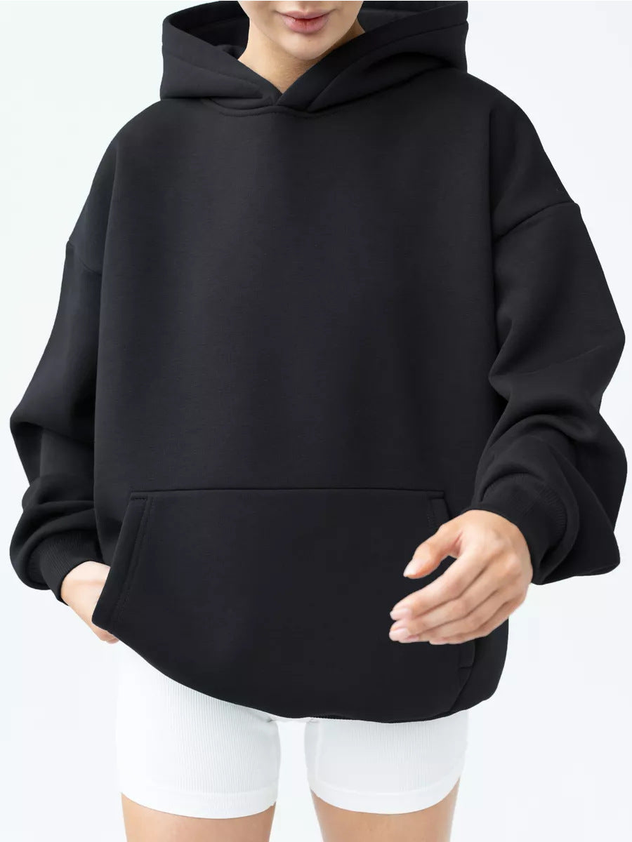 Women's Oversized Fleece Hoodie With Kangaroo Pocket