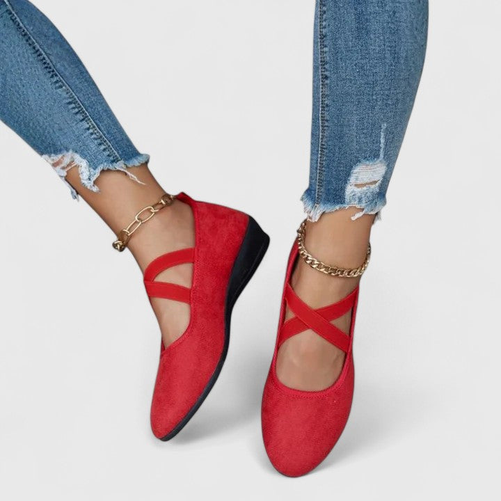 Orthopedic slip-on shoes styled for comfortable everyday walking