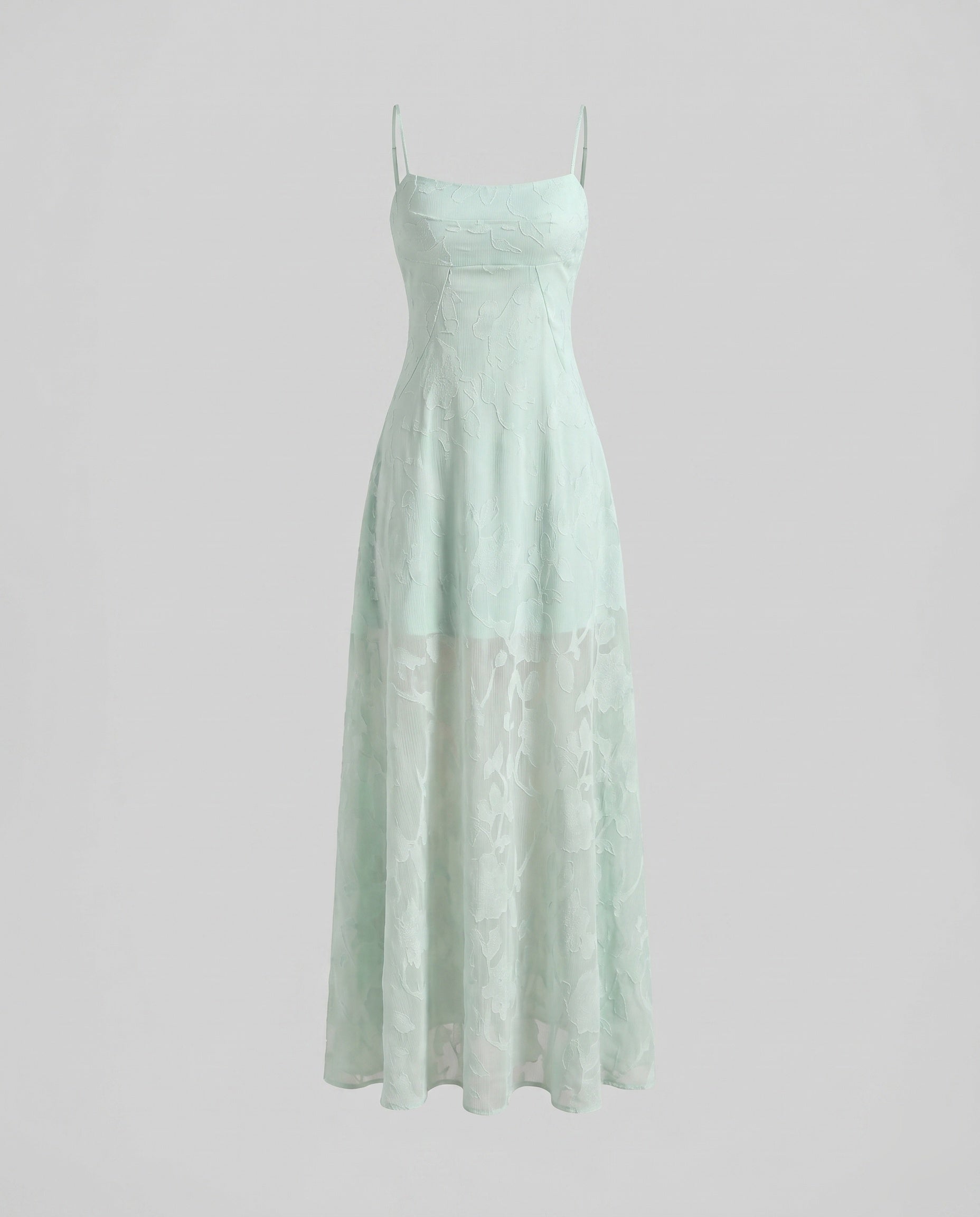 Full-length women's wedding dress styled for a romantic bridal look