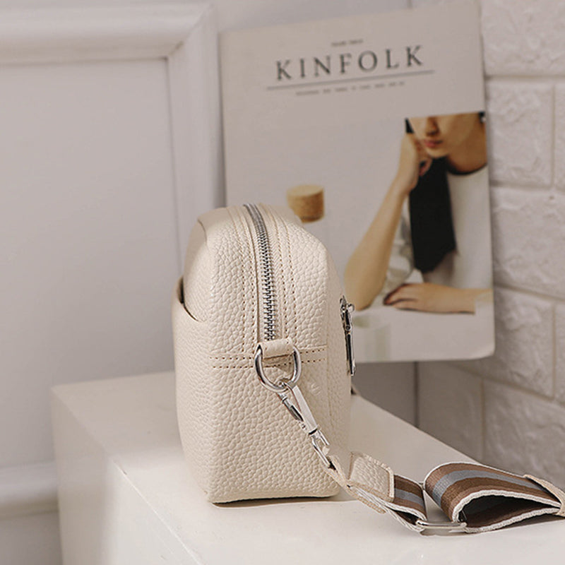 Contrast Strap Crossbody Shoulder Bag