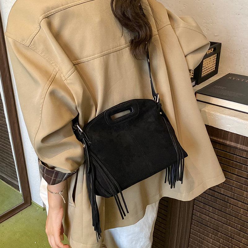 Suede Shoulder Bag