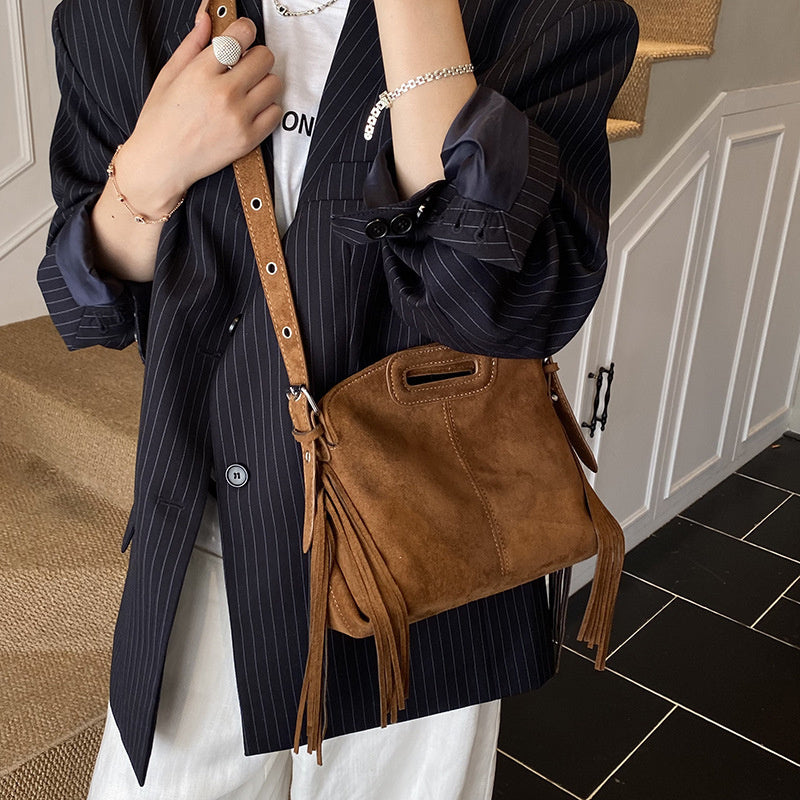 Suede Shoulder Bag