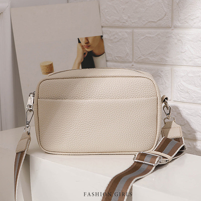 Contrast Strap Crossbody Shoulder Bag