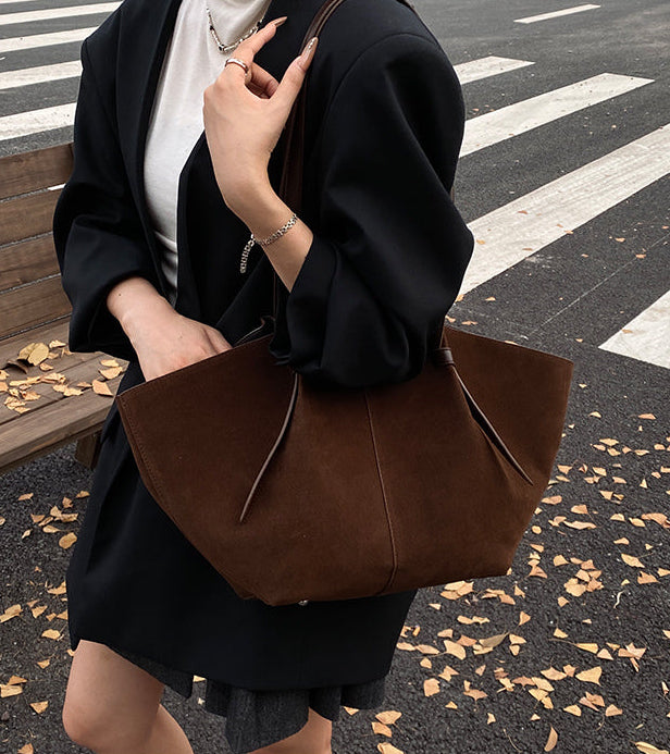 Retro Suede Tote Bag